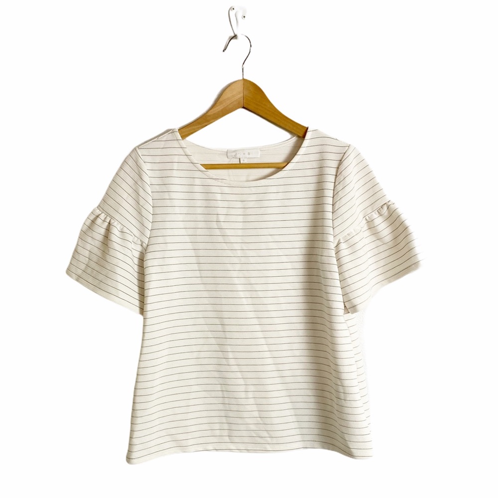 🆕 Anthropologie Eri + Ali Frill Striped Top